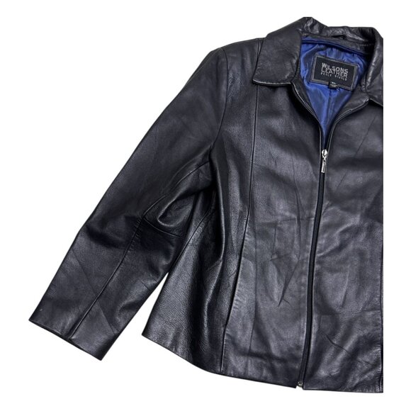 WILSONS LEATHER Pelle Studio Luxury Designer Casual Leather Jacket Womens XL - Picture 7 of 7